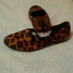 Animal print flats